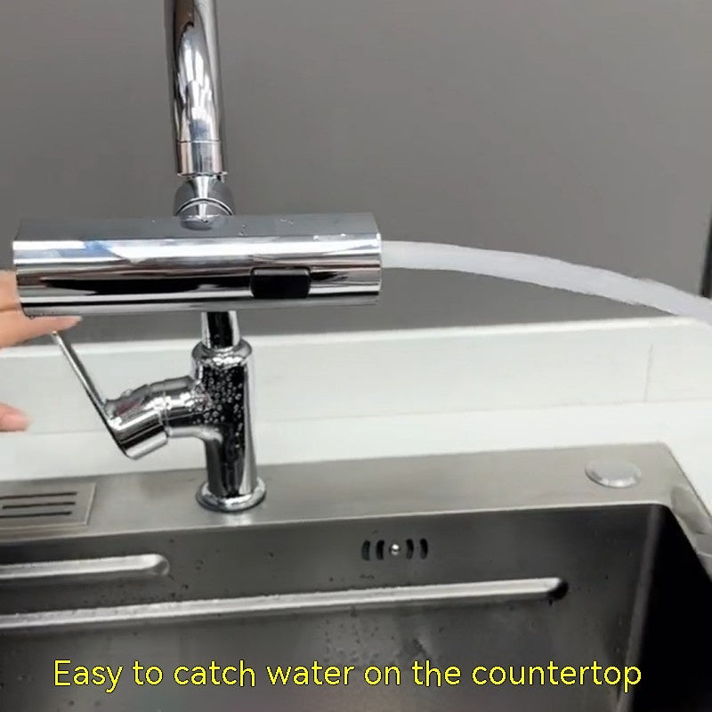 Flowvera rotating faucet extender isolated product image, alternate finish