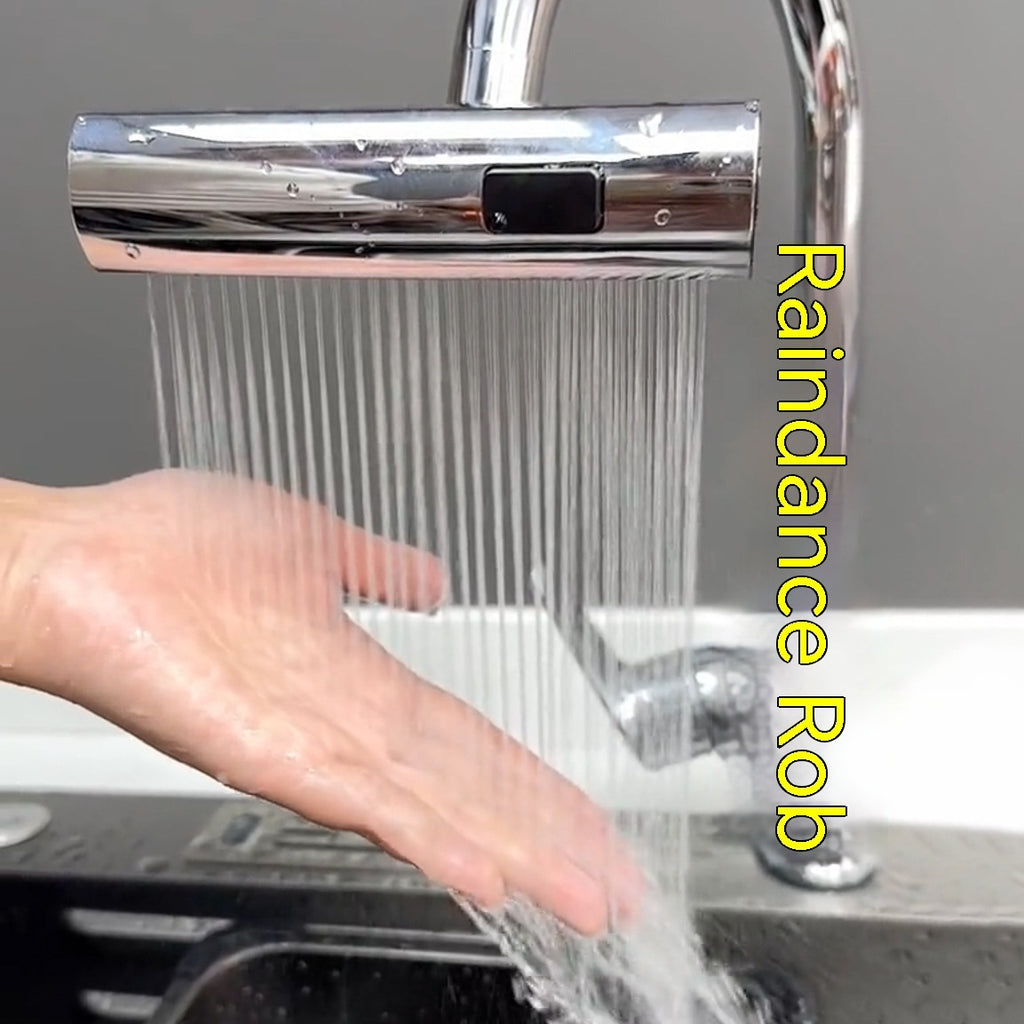 Flowvera rotating faucet extender shown as an isolated product image